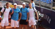 Bayr & Beywinkler “fordern” ATP-Doppel-Profis am Grand-Stand in Kitzbühel